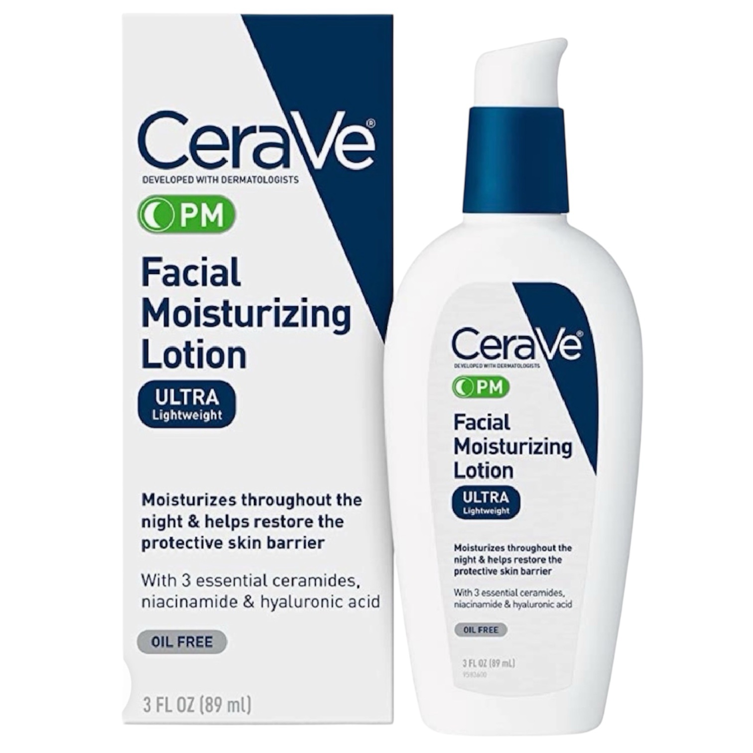Cerave PM Facial Moisturizing Lotion Ultra Lightweight 2FL OZ 89ML US