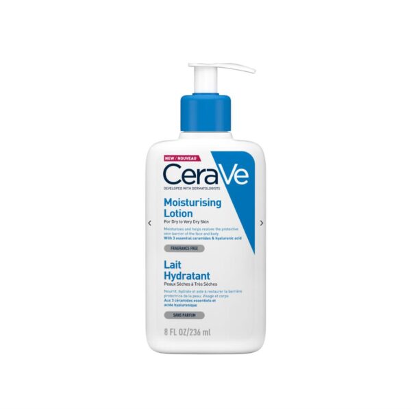 CERAVE -Moisturizing Lotion | Daily Face & Body Moisturizer for Dry to Very Dry Skin | 236ML