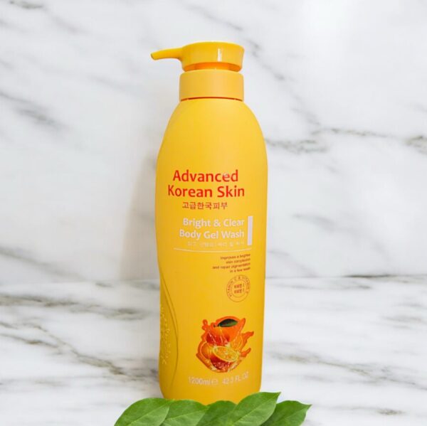 Advanced Korean Skin Bright & Clear Body Gel Wash Vitamin C & Vitamin E 1200ml