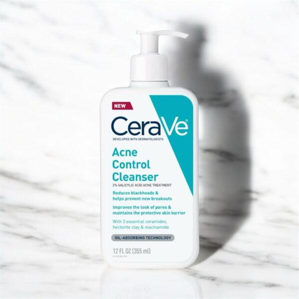 Cerave Acne Control Cleanser With 2% Salicylic Acid Acne Treatment 355ml USA