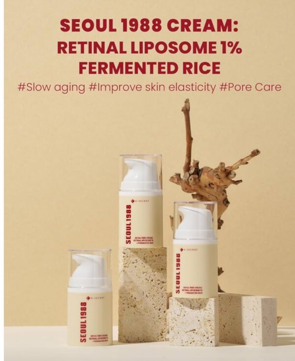 KSECRET - SEOUL 1988 Cream : Retinal Liposome 1% + Fermented Rice - Image 2