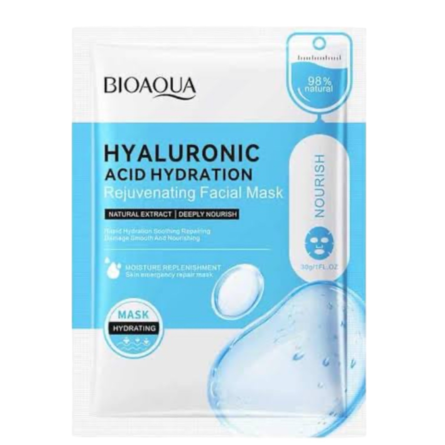 BIOAQUA Hyaluronic Acid Hydration Rejuvenating Facial Mask 30g