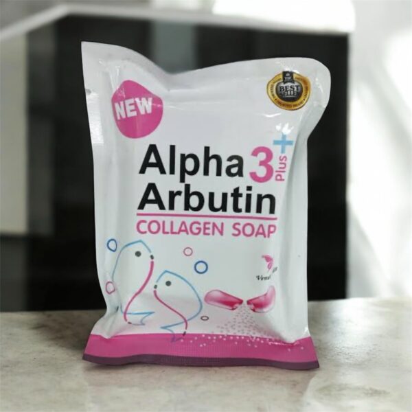 Alpha 3+ Arbutin Collagen Soap – 80g