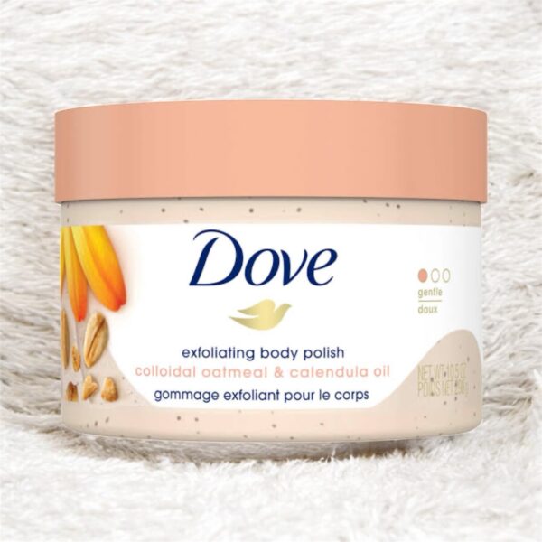 DOVE -Exfoliating Body Polish (Colloidal Oatmeal & Calendula Oil) 298g