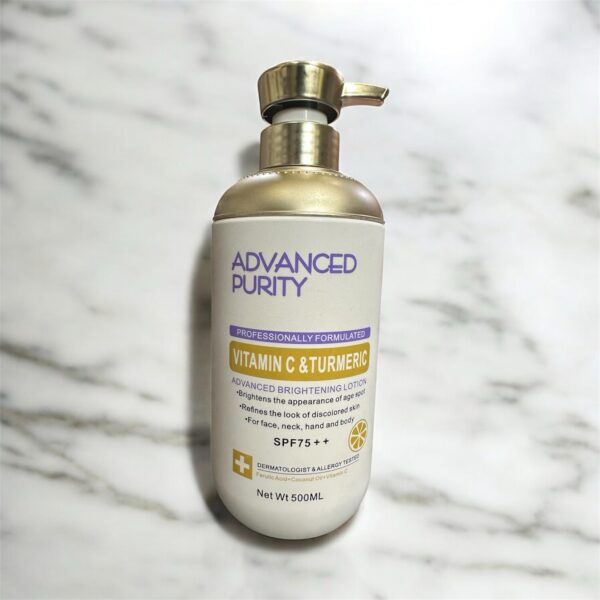 Advanced Purity Professionally Formulated Vitamin C &turmeric Advanced Brightening Lotion 500ml