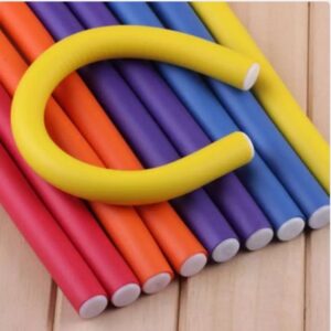 12 Bendable Hair Curlers/Rollers Multi-Coloured