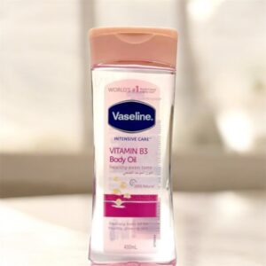 Vaseline Intensive Care Vitamin B3 Body Oil 400ml(Pink), Package may vary