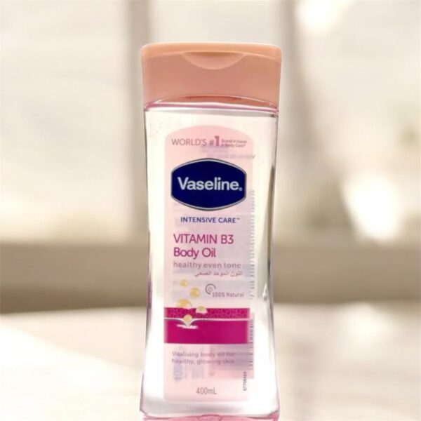 Vaseline Intensive Care Vitamin B3 Body Oil 400ml(Pink), Package may vary