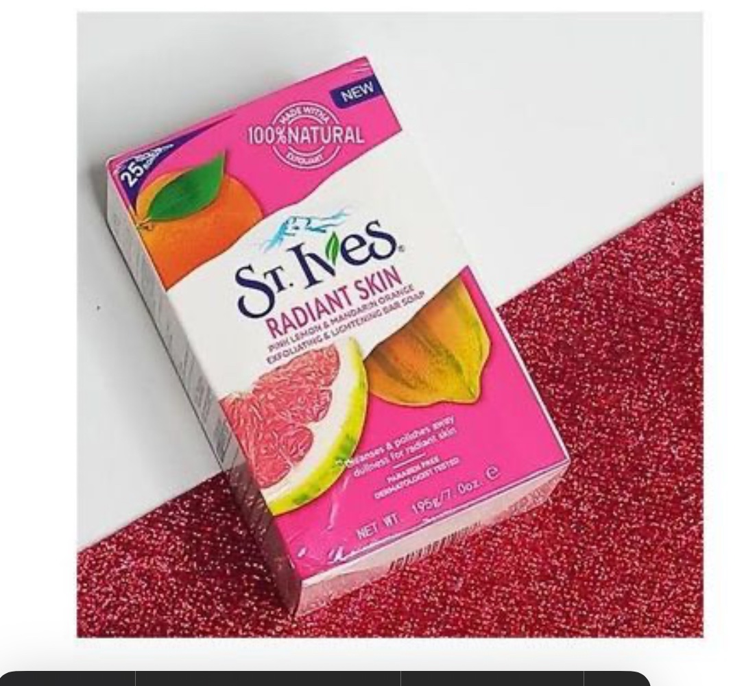 Ives Radiant Skin Exfoliating And Lightening Pink Lemon Bar Soap