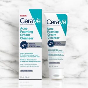Cerave Acne Foaming Cream 4% Cleanser 5 FL OZ (150 mL)(Exp Dec 2025)