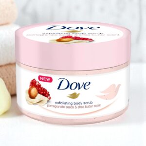 DOVE -Exfoliating Body Scrub (Pomegranate Seeds and shea butter scent) 225ml