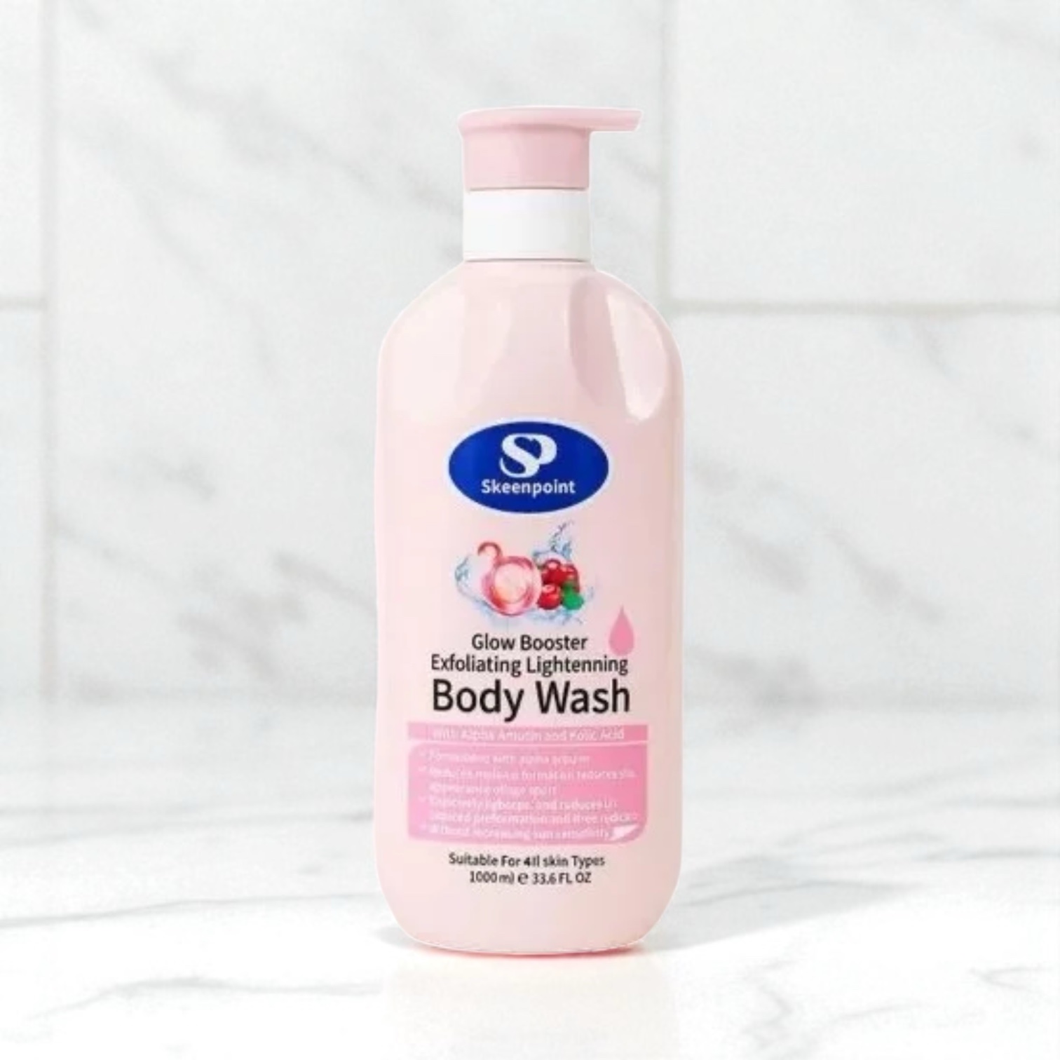 SKEENPOINT -Glow Booster Exfoliating Lightening Body Wash 33.8 oz 1000ml