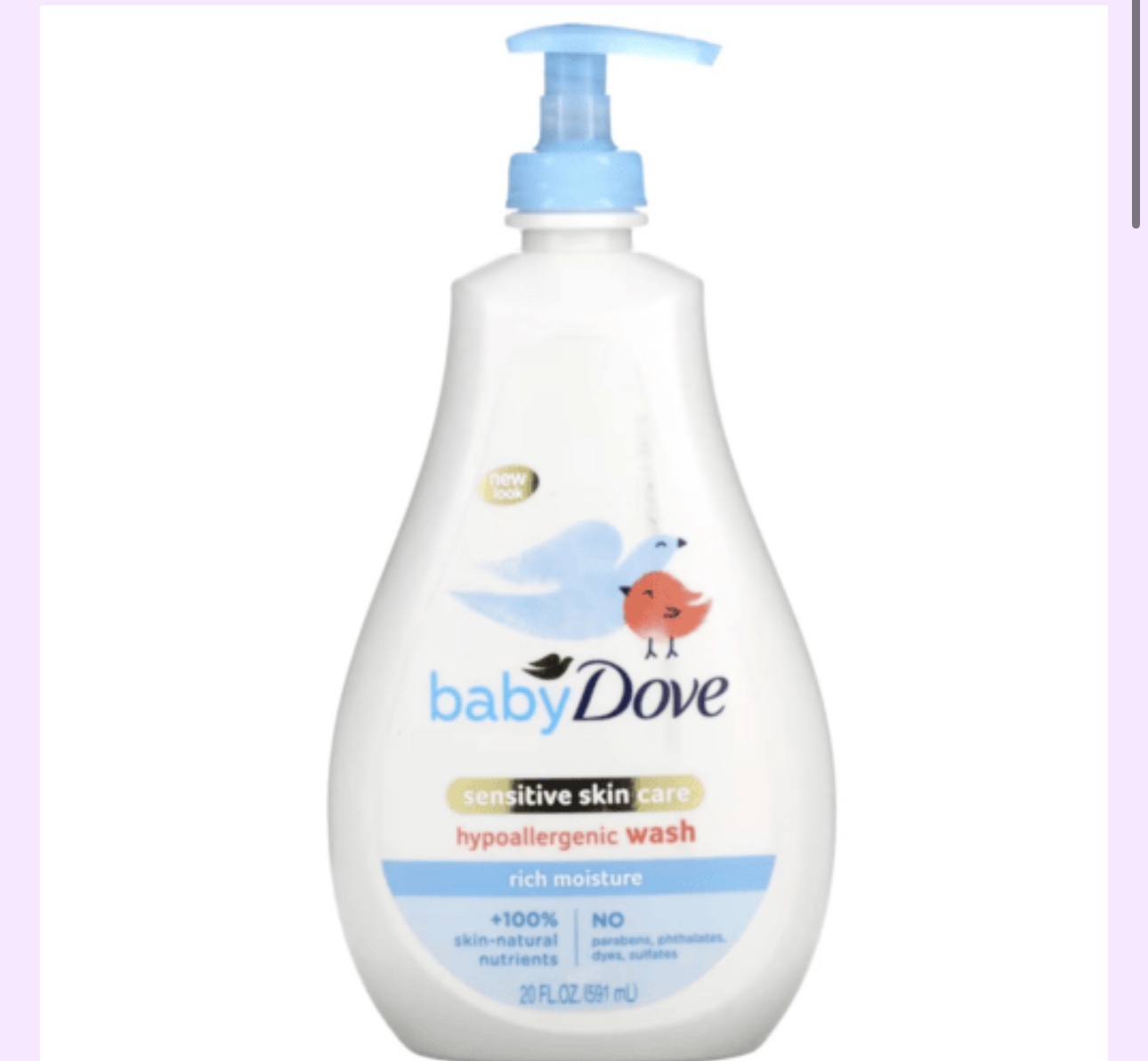 Dove Baby Hypoallergenic Wash | 591ml