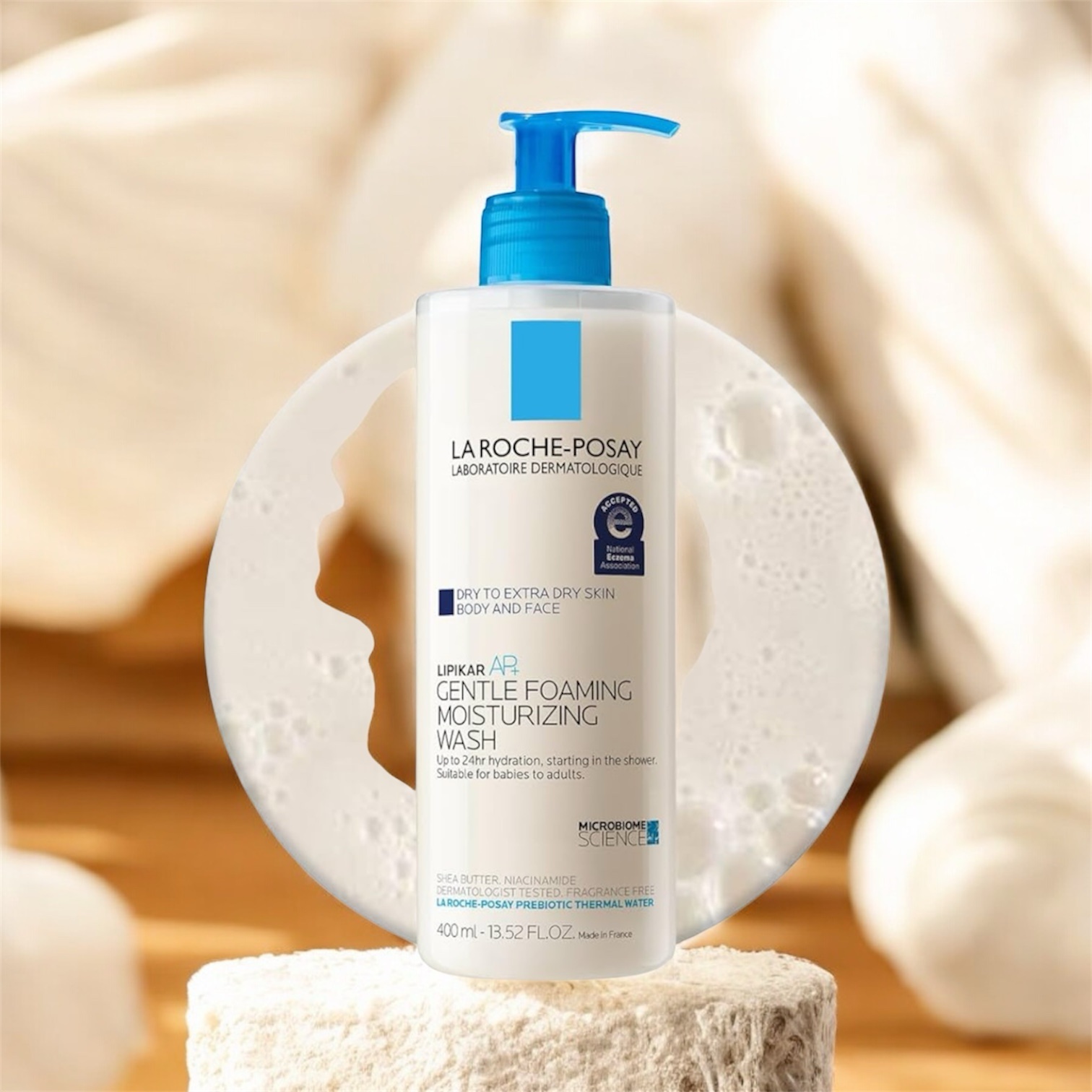 La Roche Posay Lipikar AP Gentle Foaming Moisturizing Wash Eslin Beauty La Roche Posay Lipikar AP Gentle Foaming Moisturizing Wash Eslin Beauty