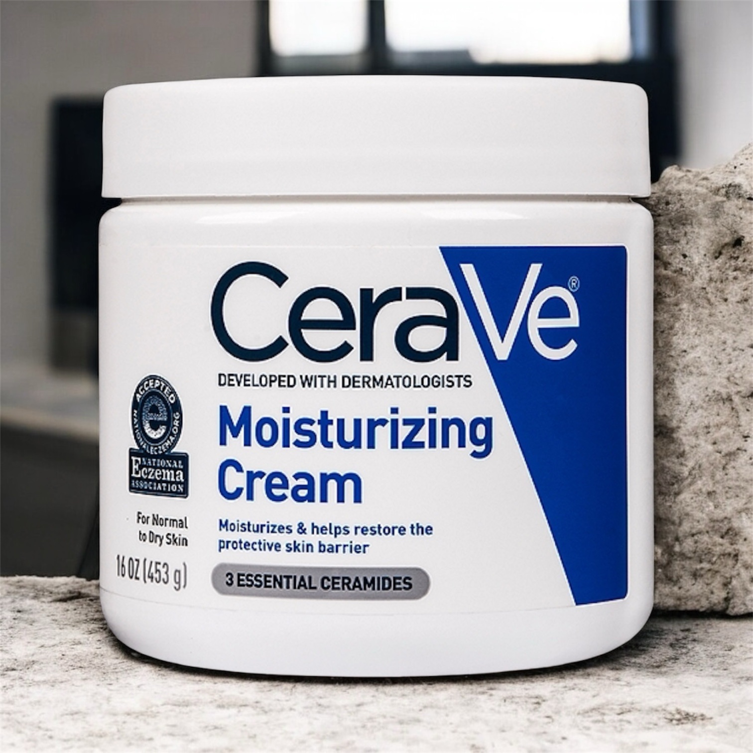 Cerave moisturizing cream without press pump USA 16 0Z (453g)