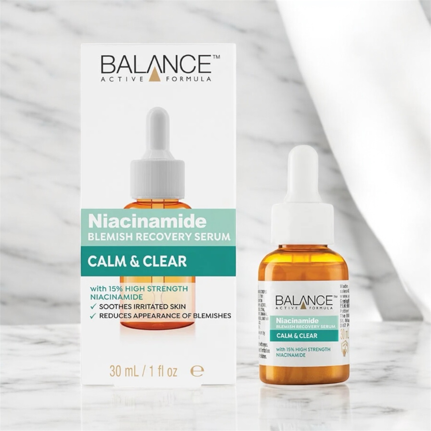 BALANCE ACTIVE FORMULA 15% NIACINAMIDE BLEMISH RECOVERY SERUM