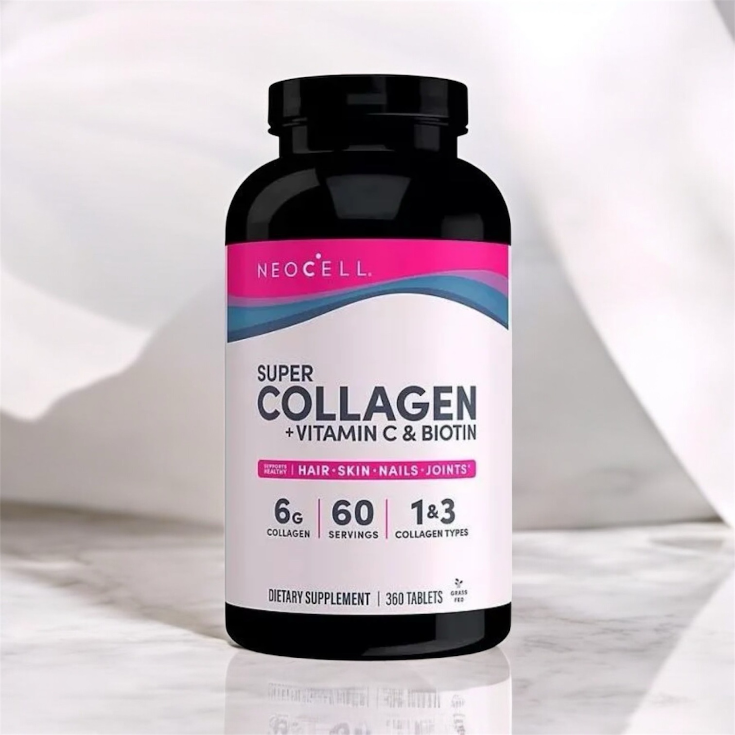 NeoCell Super Collagen + Vitamin C with Biotin (6g collagen) 360 tablets(pack may vary)