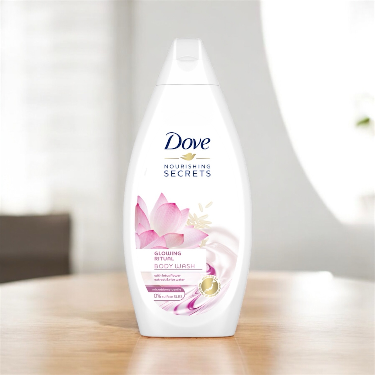 Dove Glowing Body Wash with Rice water & Lotus flower 500ml