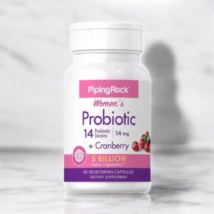 Piping Rock Probiotic with Cranberry for Women 90 Capsules