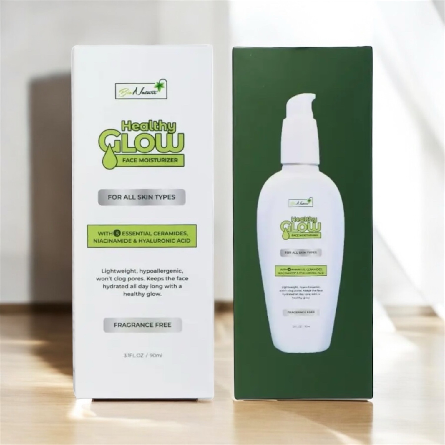 Bio nature healthy glow face moisturizer