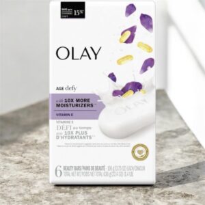 Olay Age Defying Beauty Bar Soap With Vitamin E X6pcs