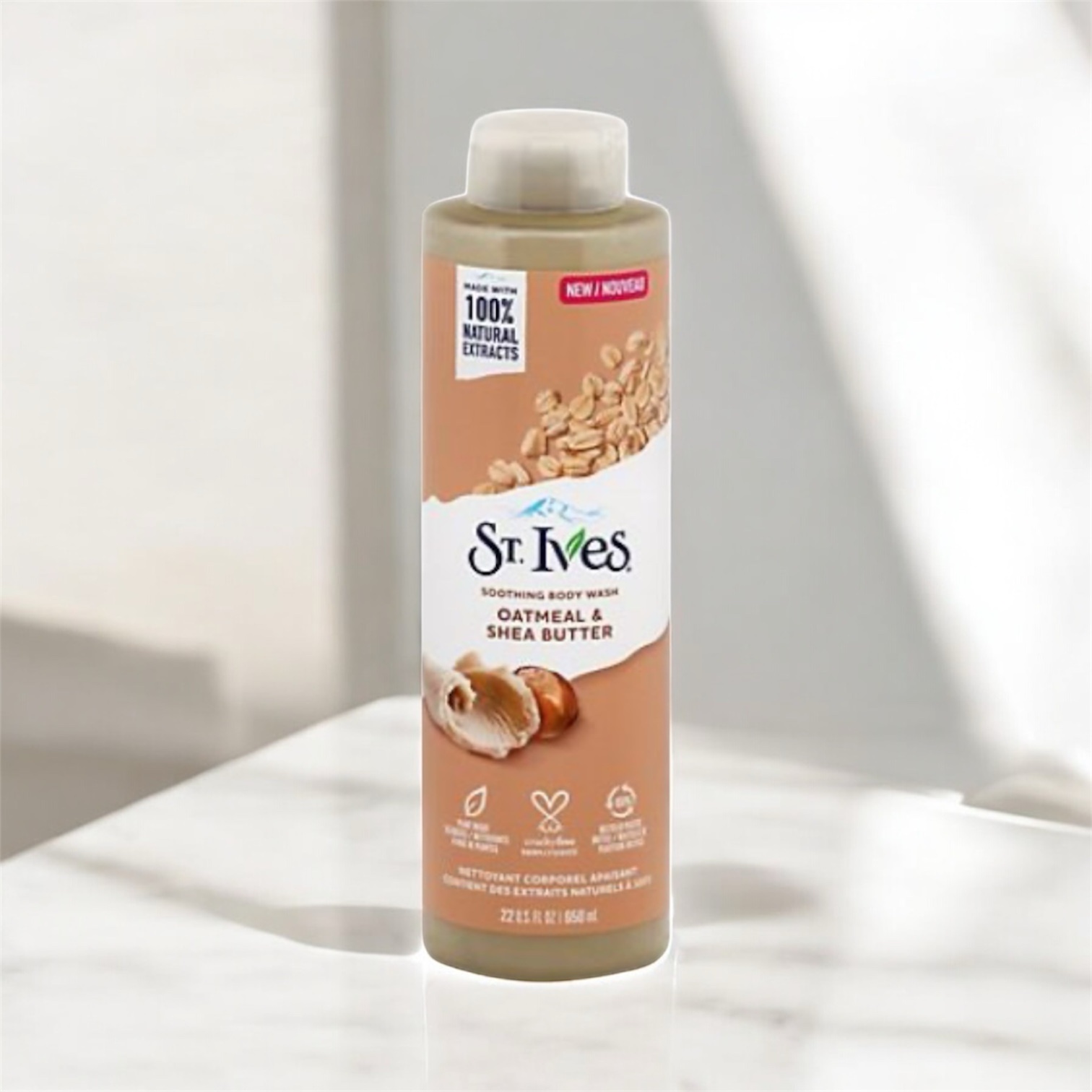 ST. IVES SOOTHING BODY WASH OATMEAL & SHEA BUTTER 650ml