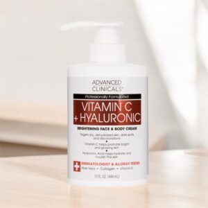 Advanced Clinicals Vitamin C + Hyaluronic Brightening Cream 444m