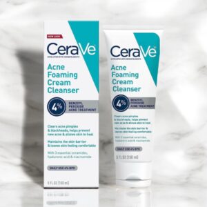 Cerave Acne Foaming Cream 4% Cleanser 5 FL OZ (150 mL)