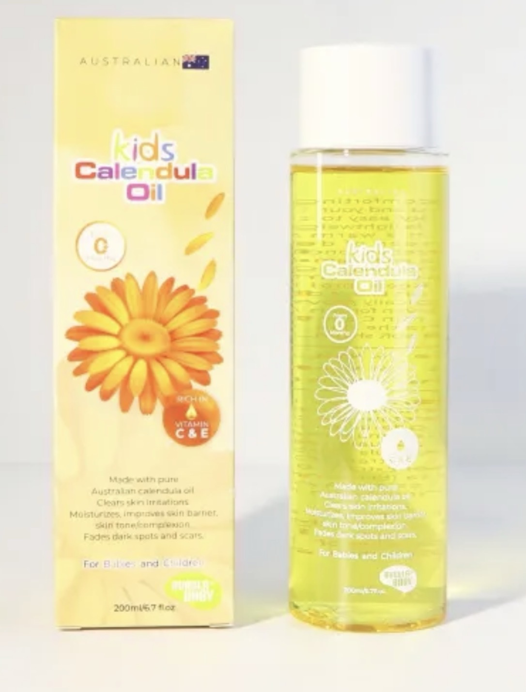 Bubula Baby Australian Kids Calendula oil 200ml