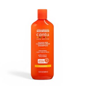 Cantu Sulfate-Free Cleansing Cream Shampoo with Shea Butter for Natural Hair, 400ml
