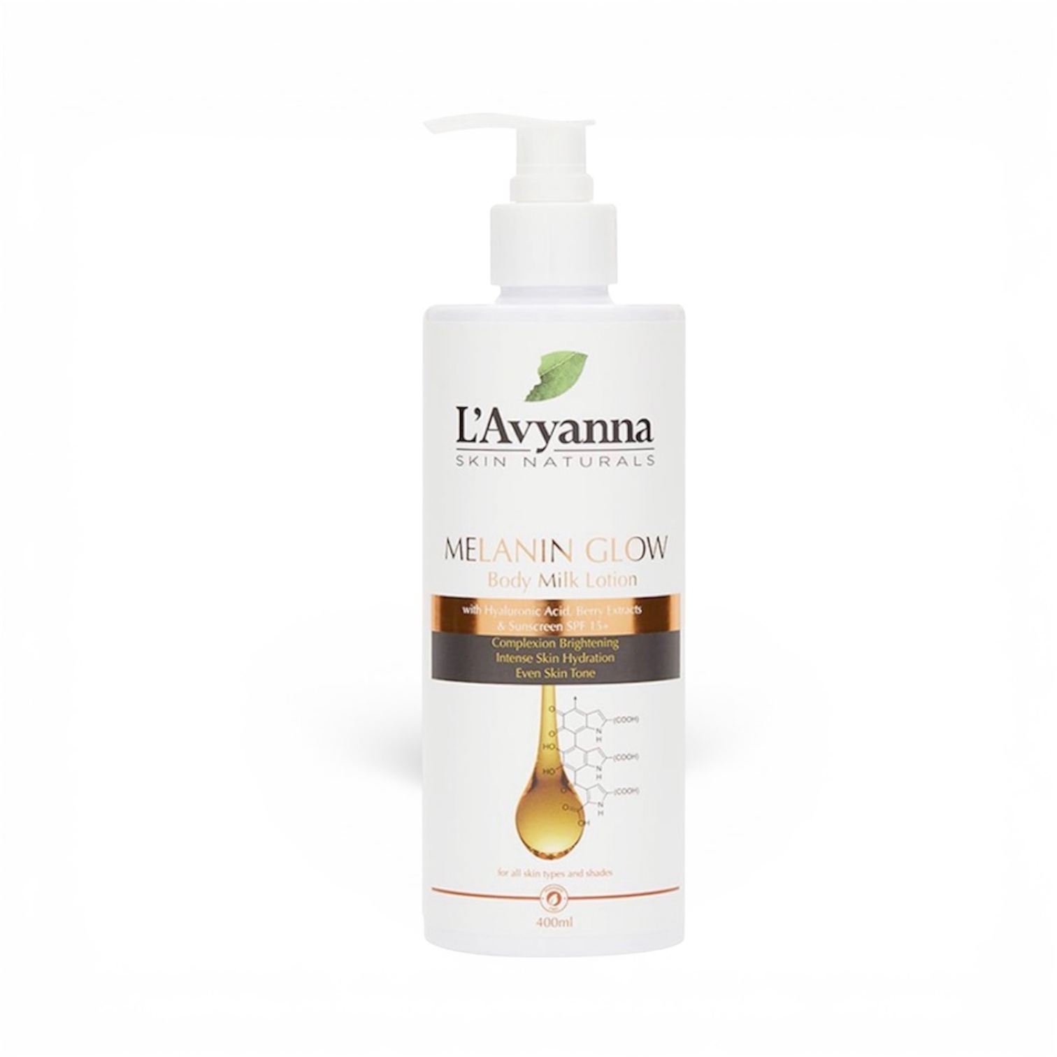 L'Avyanna Melanin Glow Body Milk Lotion 400ml