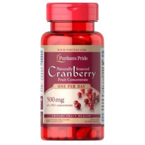Puritan’s Pride Cranberry 500mg (60 Capsules)