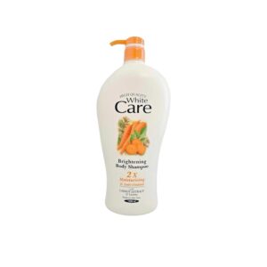 White Care Brightening Body Shampoo 2X Moisturising & Anti-Oxidant, Body Wash 1200ml Enriched with Carrot Extract and Licorice.