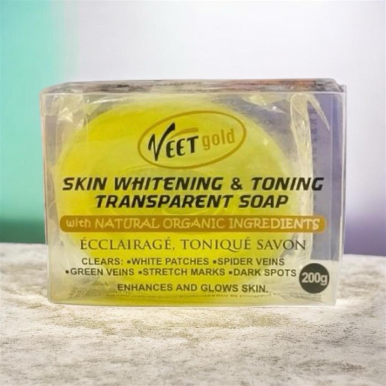VEET GOLD Skin Whitening And Toning Transparent Soap