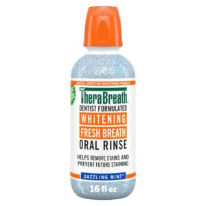 TheraBreath Whitening Fresh Breath Oral Rinse - Dazzling Mint