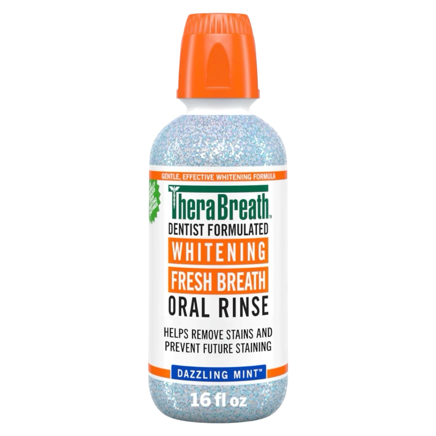 TheraBreath Whitening Fresh Breath Oral Rinse - Dazzling Mint