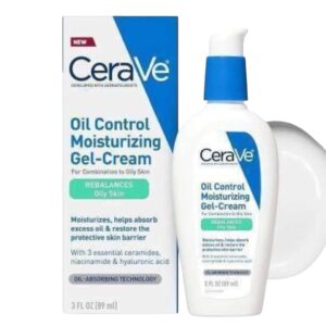 Cerave Oil Control Moisturizing Gel-Cream – Face Moisturizer for Oily & Acne-Prone Skin 60ml-USA