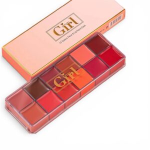Who's That Girl 12 Colors Matte Lip And Face Paint Case