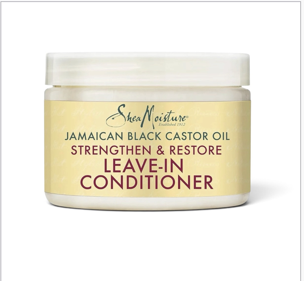 SheaMoisture Leave-In Conditioner with Pure Jamaican Black Castor Oil for Damaged, Over-Processed Hair - Softens and Detangles, 340ml