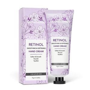 Neutriherbs Retinol Hand Cream, Lightweight Anti-Aging Hand Moisturizer for Hand Wrinkles. Soften Smooth Nourish Hand, Protect Skin, Nails, Cuticles with Green Bamboo Scent - 2.64oz