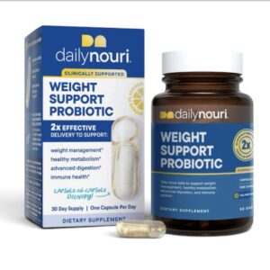 Daily Nouri Weight Support Probiotics for Women & Men | Metabolism + Digestive Support