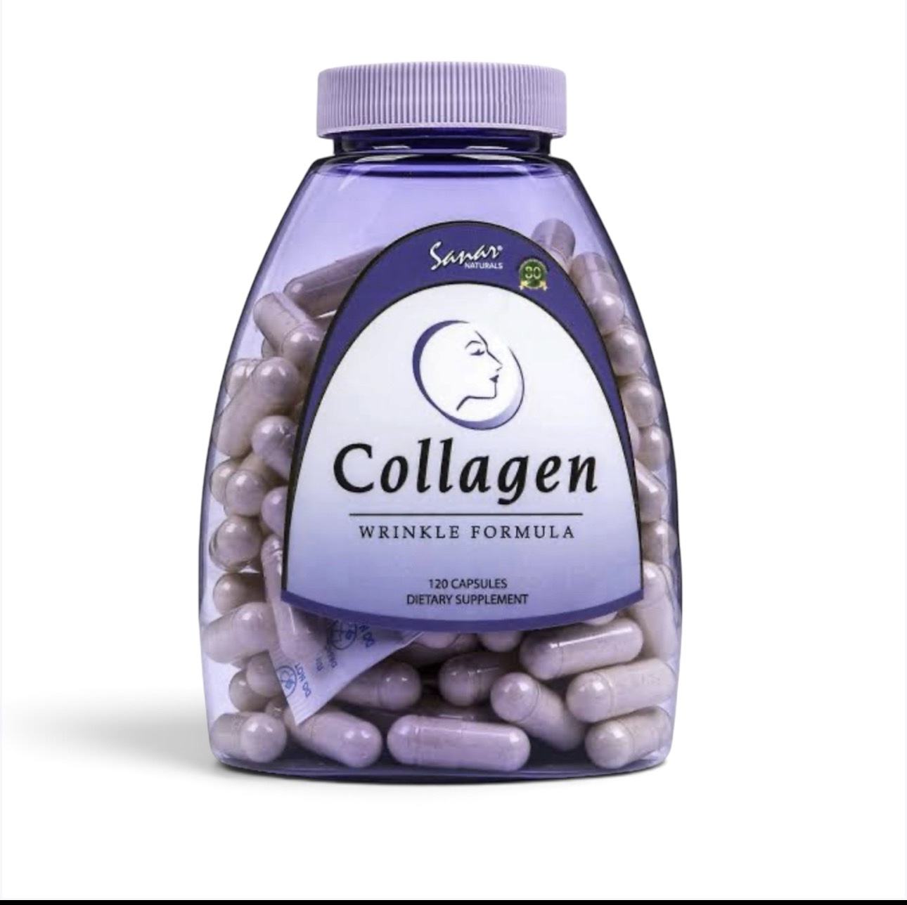 Sanar Naturals Collagen Anti Wrinkle Formula Capsules - 120 Count