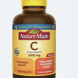 Nature Made Extra Strength Vitamin C 1000 mg Tablets, 300 Count